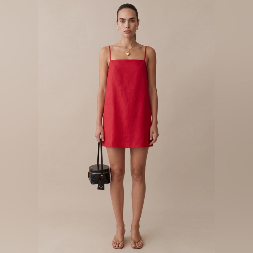 NWOT Few Moda Kourt Rosalie Linen Dress